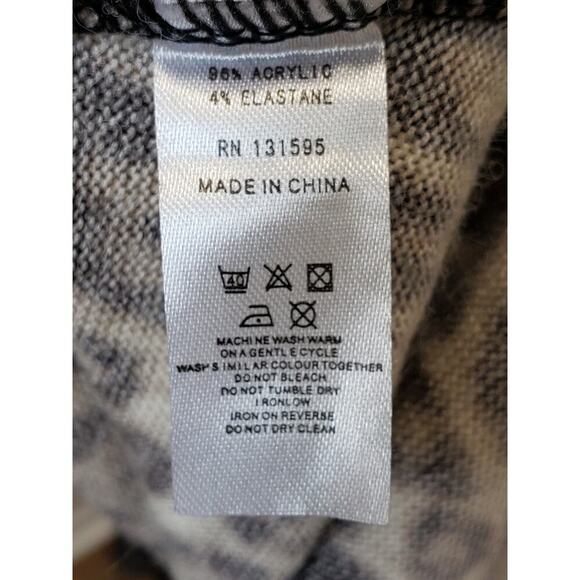 OB2-12 Sheath Dress Womens Small Multi Leopard Print Pleated Flare Sleeve V Neck - Picture 6 of 13